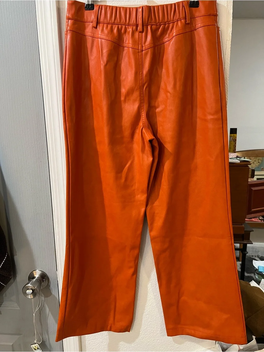 Avec Les Filles Orange Straight-Leg Chinos